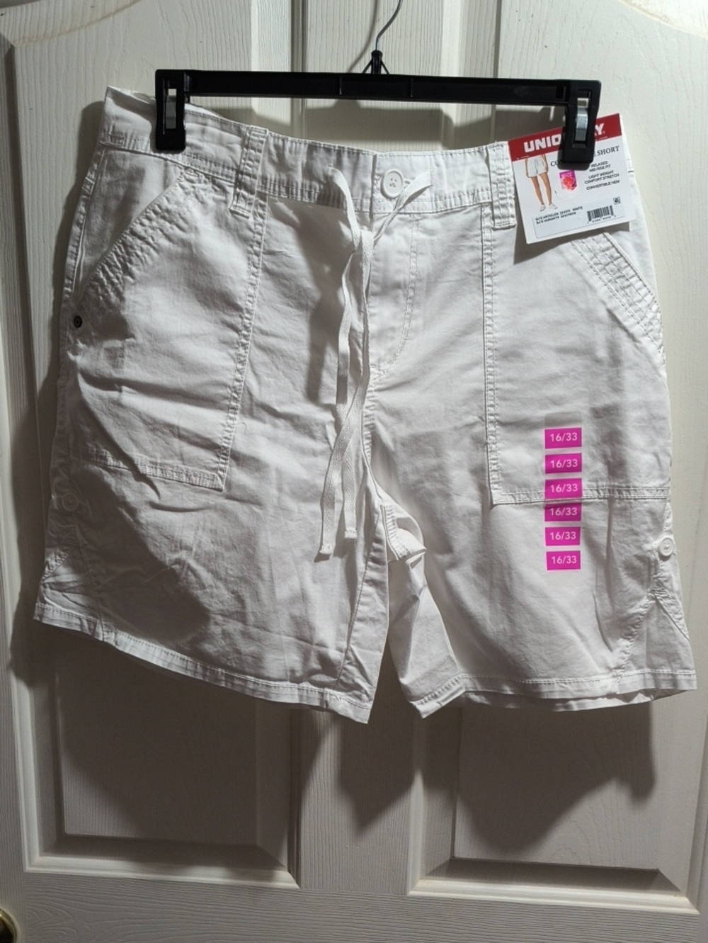 UNIONBAY White Women's Cargo Drawstring Shorts